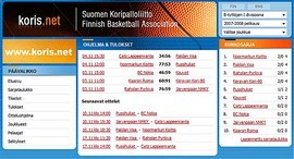 Klikkaa tästä koris.netin tilastopalveluun