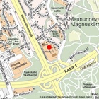 Leiri 1:n keskuspaikkana toimii Suomalais-venäläinen koulu Maununnevalla os. Kaarelankuja 2 (klikkaa hiirellä kartta suuremmaksi).