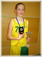 Visan joukkueen tsempparina palkittu Ella Söderlund.