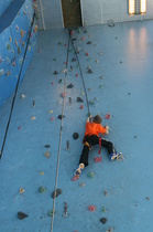 .... jossa tavoiteltiin kattoa seinää pitkin kiipeilemällä....