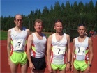 Miehet 40v. 4x1500m:n Suomenmestarit.